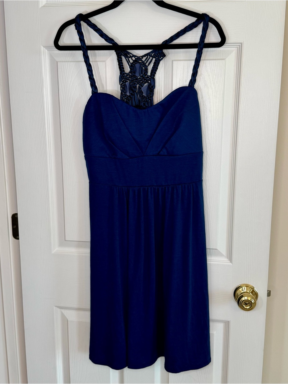 torrid Navy Blue Mini Dress with Braided Straps